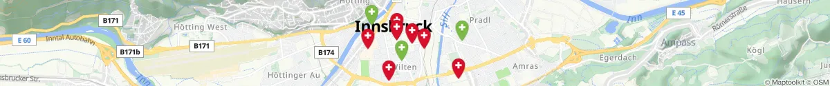 Map view for Pharmacies emergency services nearby Wilten (Innsbruck  (Stadt), Tirol)